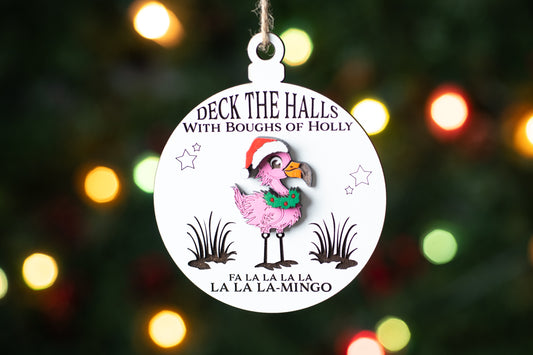 Deck the Halls with Boughs of Holly, Fa La La La La La La La Mingo Christmas Ornament