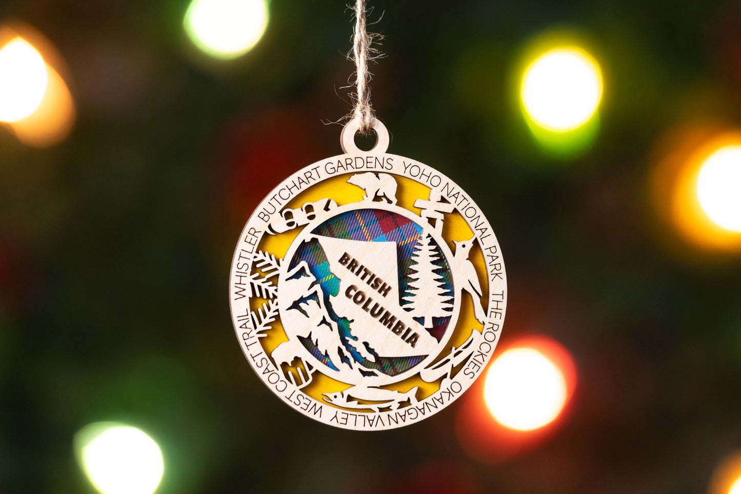 British Columbia Christmas Tree Ornament
