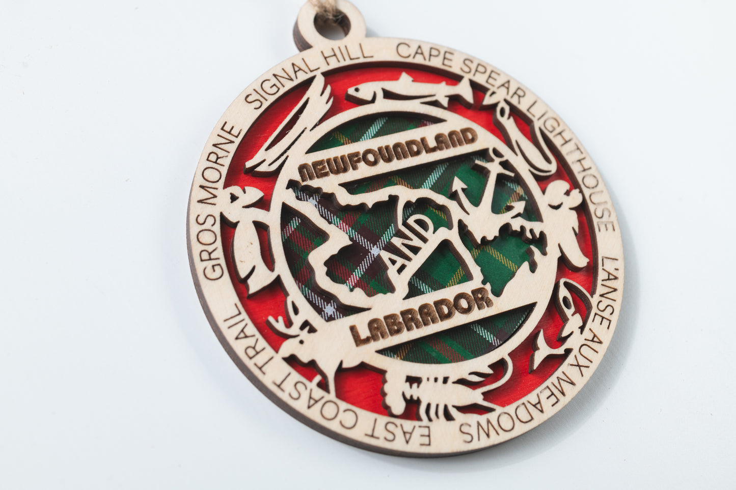 Customized Newfoundland & Labrador Christmas Tree Ornament