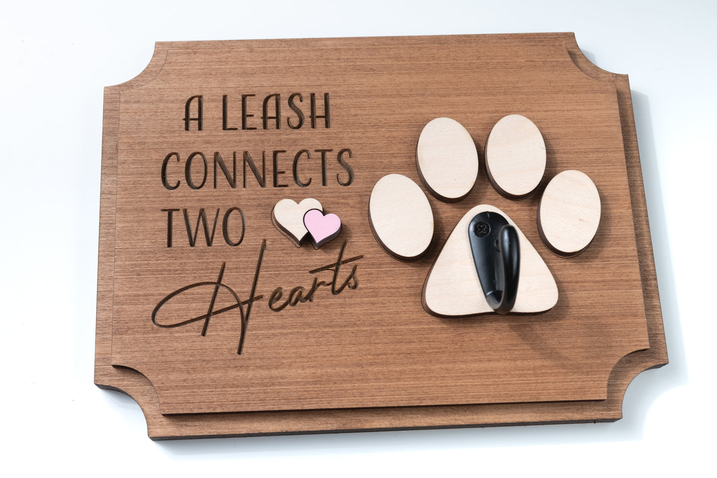 Dog Leash Hook - A Leash Connects Two Hearts
