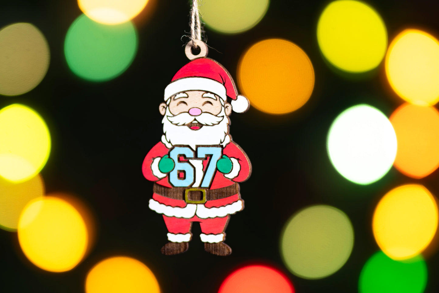 Cute Santa 67 Christmas Ornament