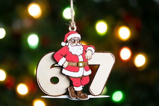 Cool Santa 67 Christmas Ornament