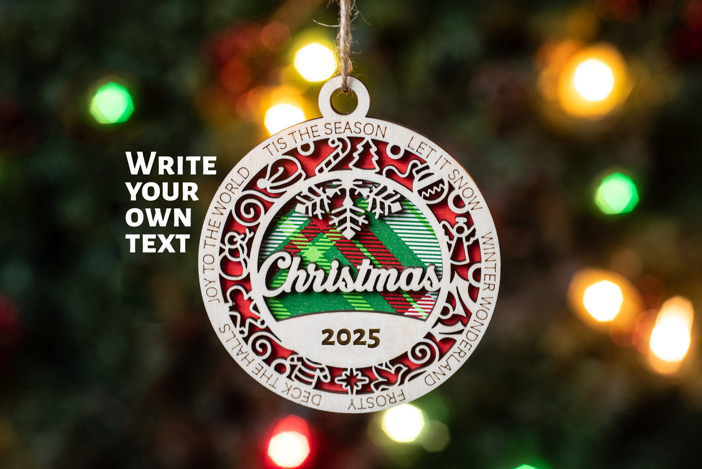 Christmas 2025 Tree Ornament - Customized