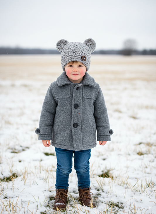 In-Stock 3-10 Year Chunky Little Bear in Grey Marble