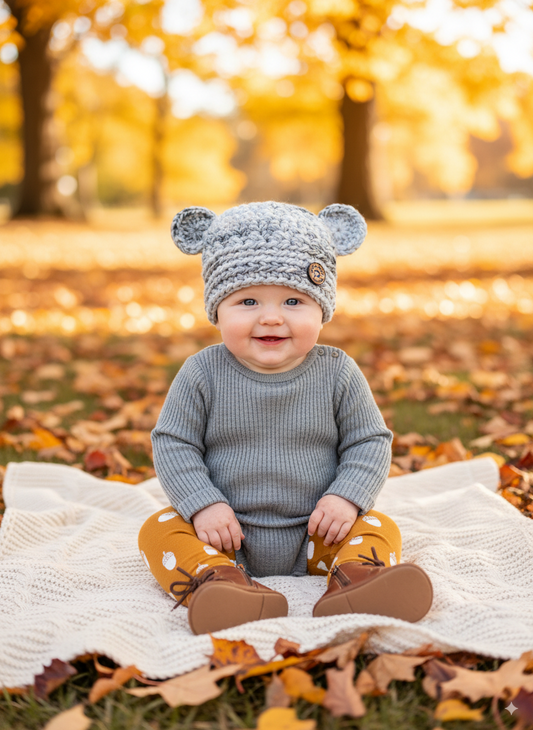 In-Stock 6-12 Month Chunky Little Bear in Glacier