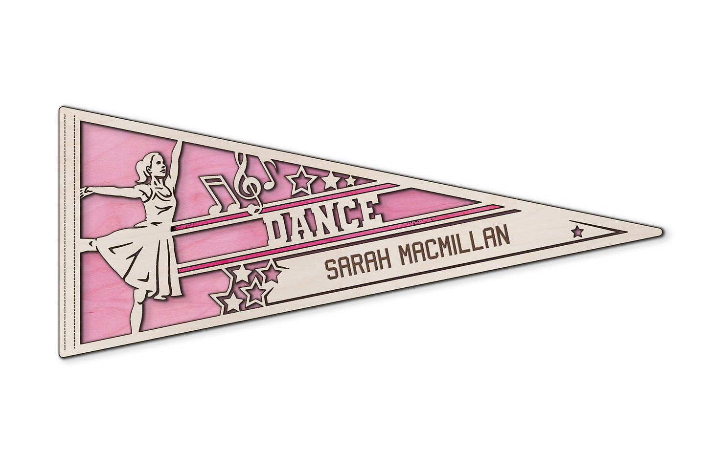 Sports Pennant - Dance - Personalized with name, Colours & Company