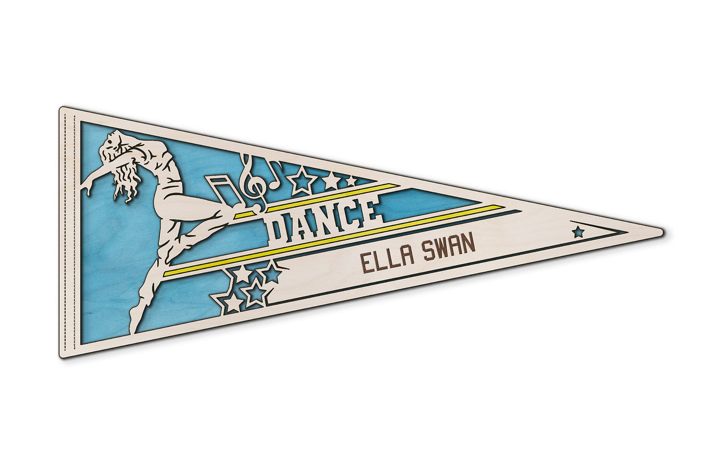 Sports Pennant - Dance - Personalized with name, Colours & Company