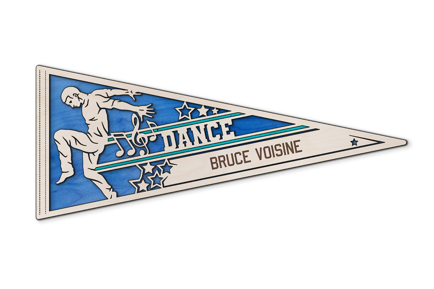 Sports Pennant - Dance - Personalized with name, Colours & Company