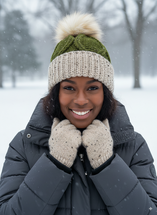 Olive with Oatmeal & Honey Pom