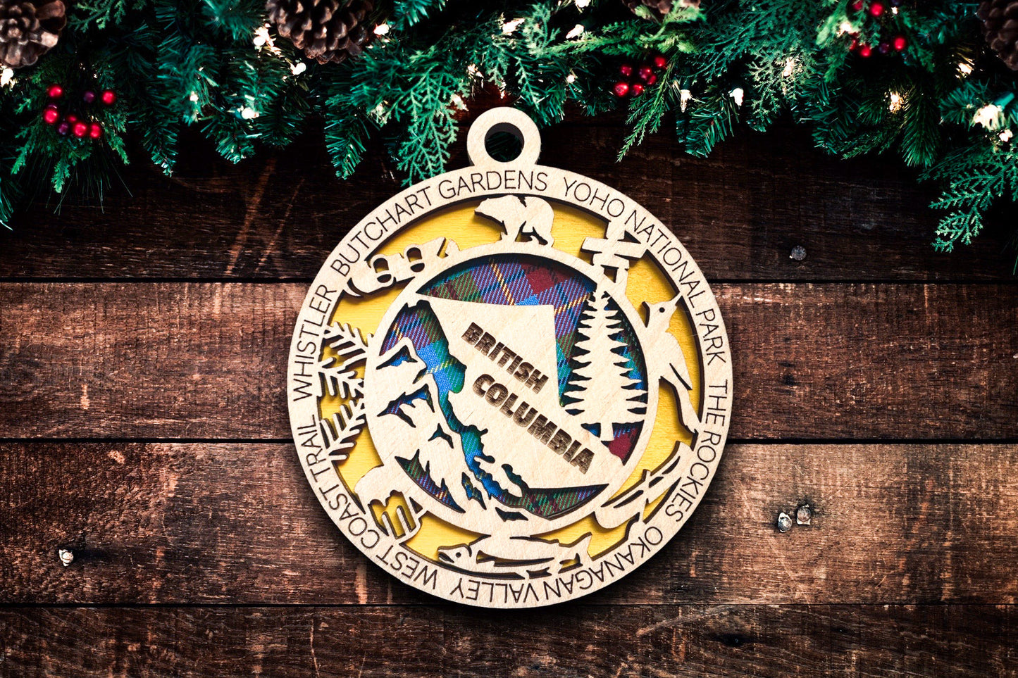 British Columbia Christmas Tree Ornament
