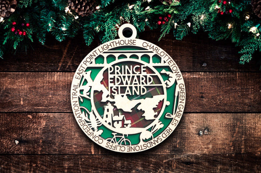 Customized Prince Edward Island Christmas Tree Ornament