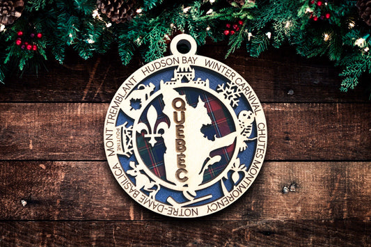 Quebec Christmas Tree Ornament