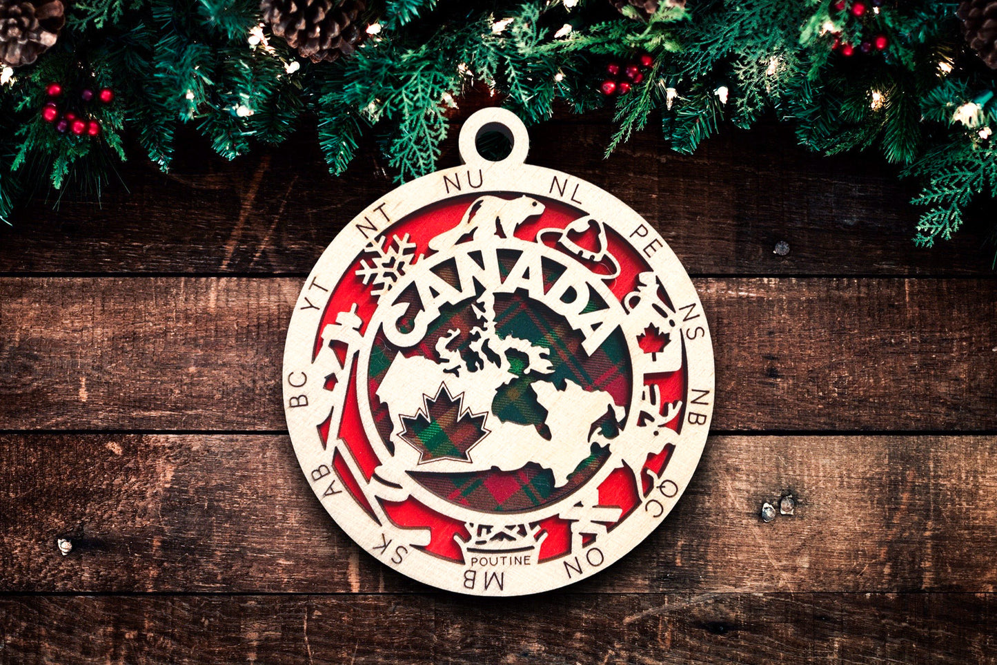 Canada Christmas Tree Ornament