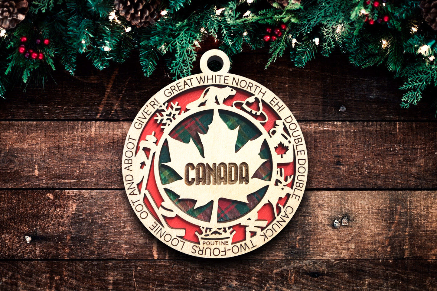 Canada Christmas Tree Ornament