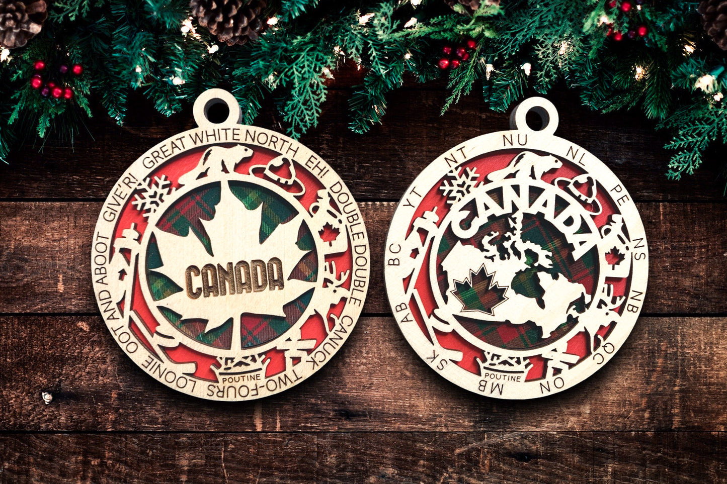 Canada Christmas Tree Ornament