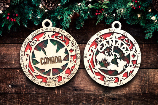 Canada Christmas Tree Ornament