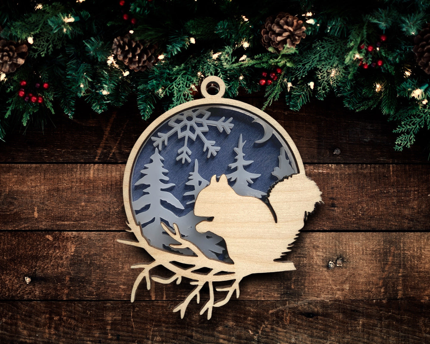 Squirrel Forest Friends Ornament