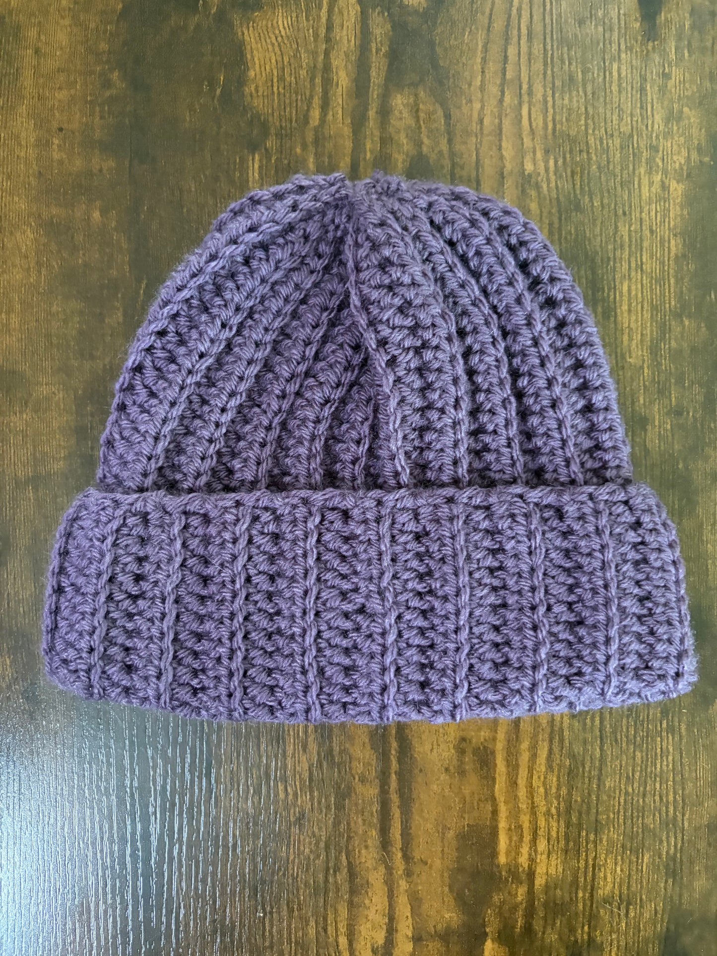 In-Stock 1-3 Year Basic Ribbed Toque in Dusty Purple
