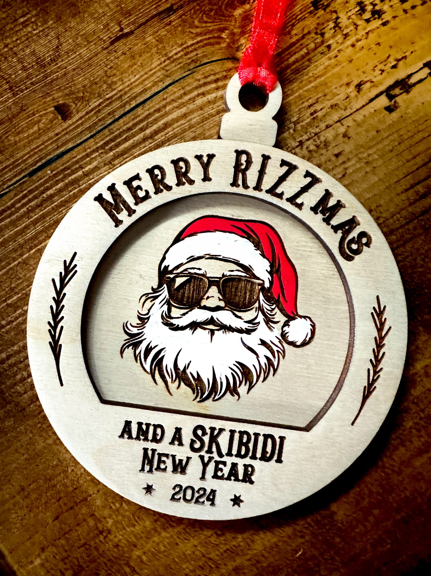 Merry RIZZmas Christmas Ornament