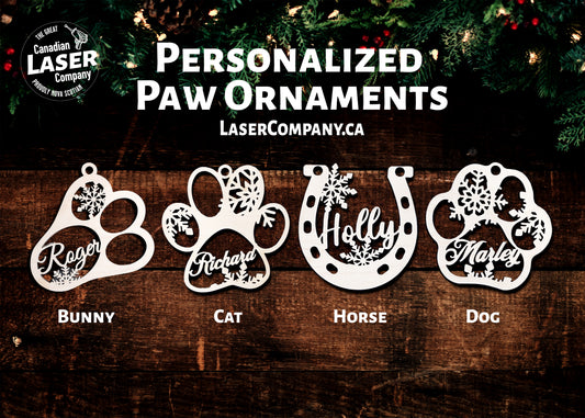 Personalized Paw Ornament for your Pet