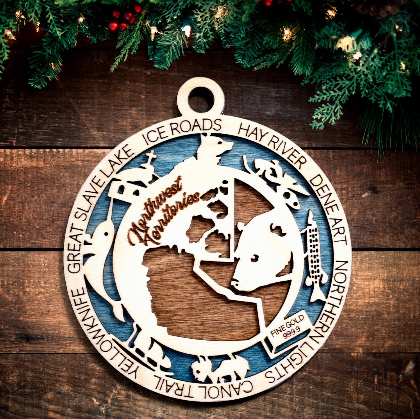 Customized Northwest Territories Christmas Tree Ornament