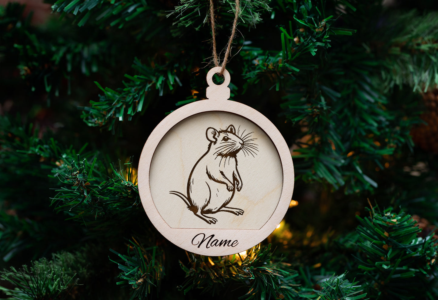 Personalized Engraved Exotic Pet Portrait Ornaments