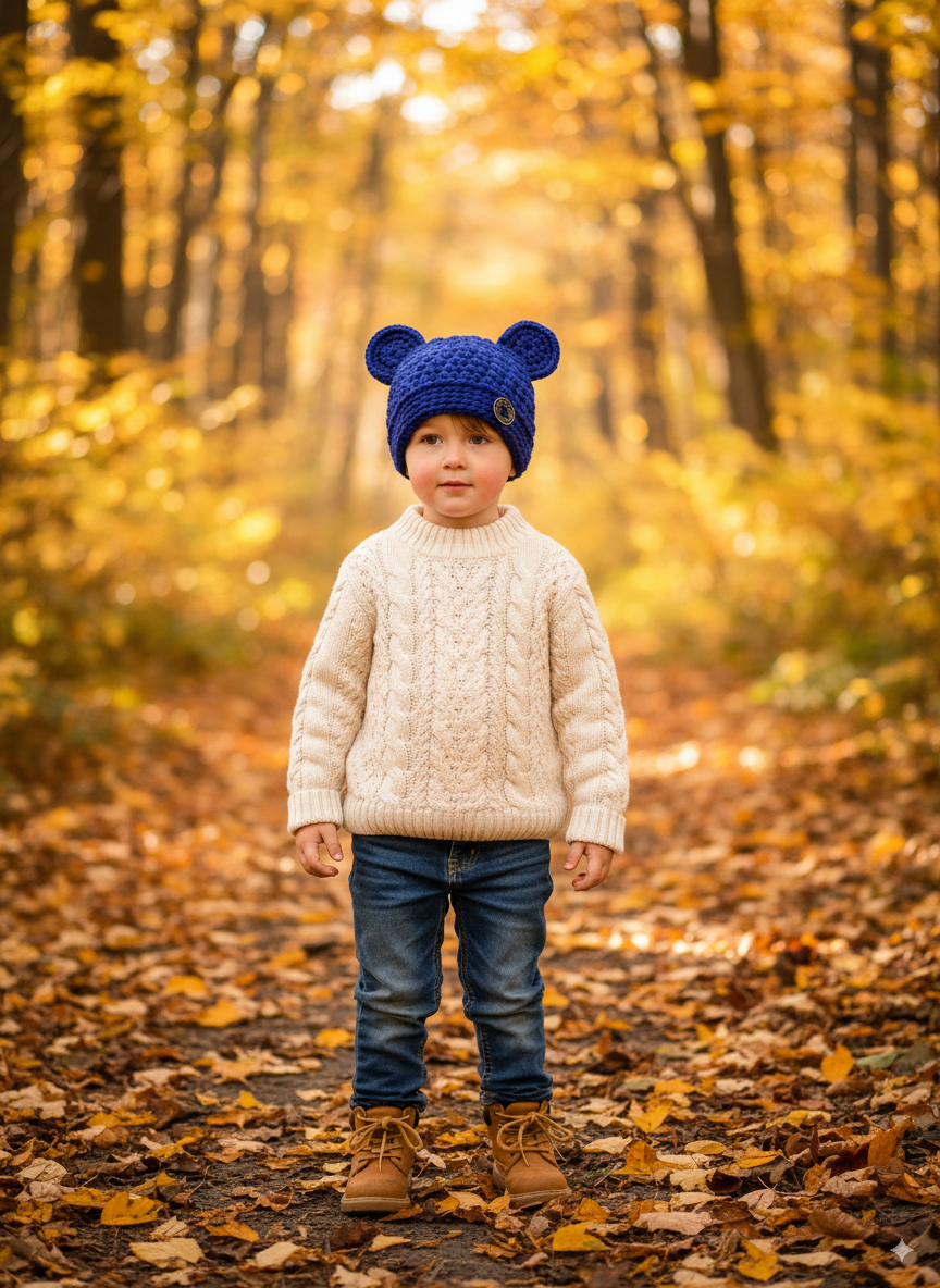 In-Stock 3-10 Year Chunky Little Bear in Cobalt Blue