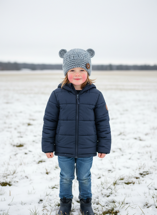 In-Stock 3-10 Year Chunky Little Bear in Slate