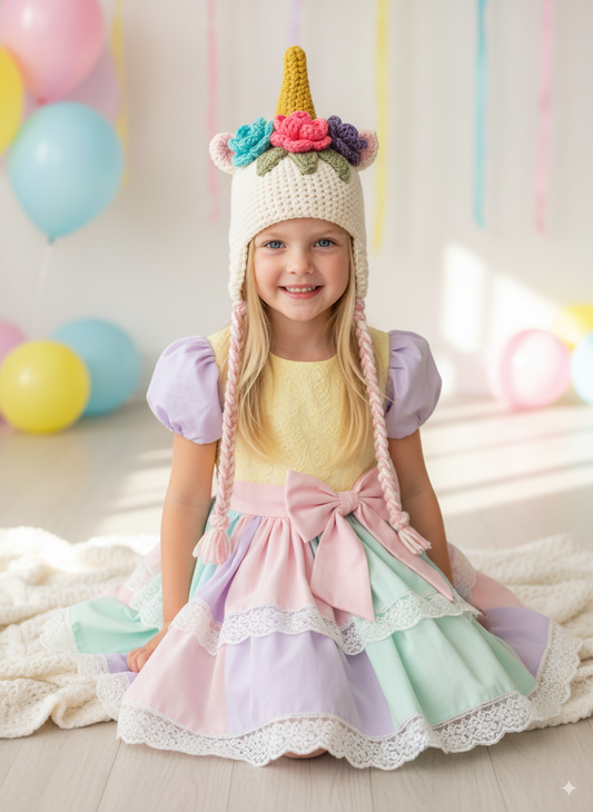 In-Stock 3-10 Year Unicorn Hat in Fisherman