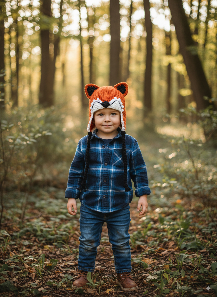 In-Stock 1-3 Year Baby Fox Hat