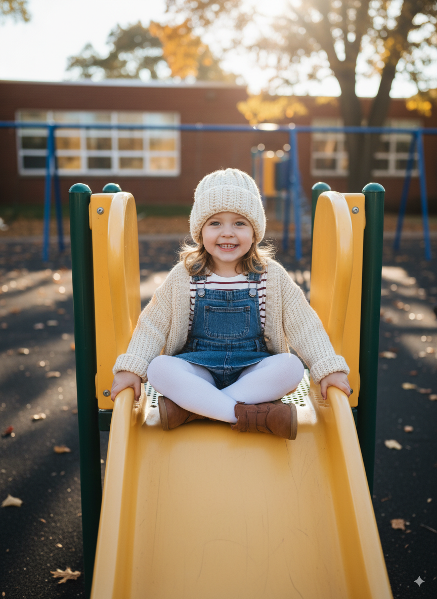 In-Stock 1-3 Year Basic Ribbed Toque in Fisherman