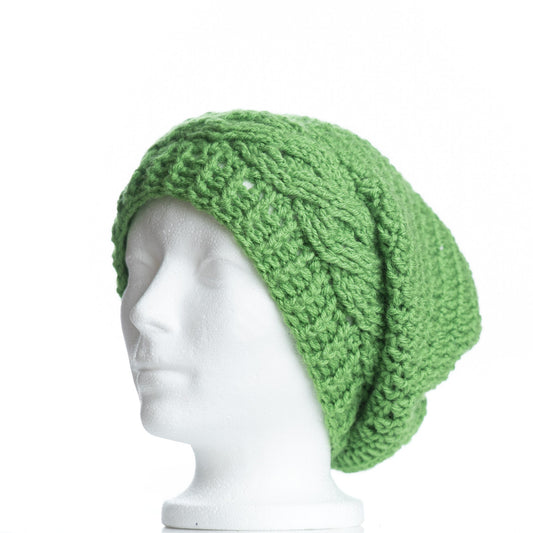 Fern Cabled Slouchy Toque