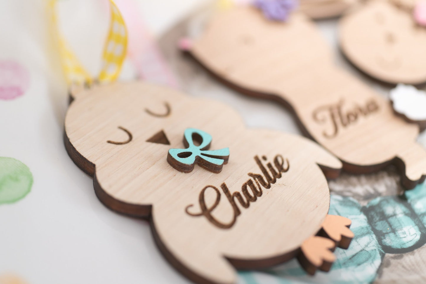 Chick - Farmhouse Style Personalized Easter Basket Tag