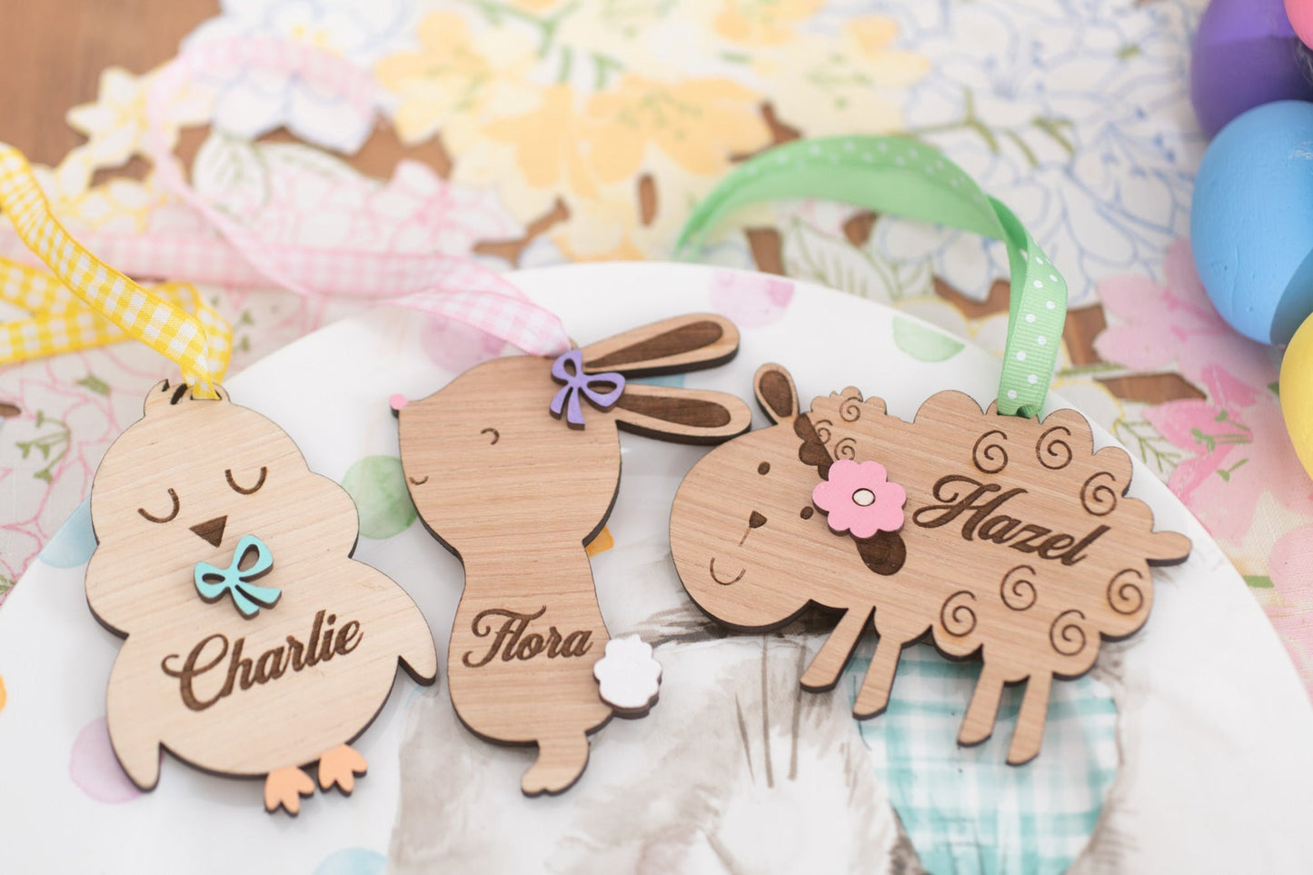 Bunny - Farmhouse Style Personalized Easter Basket Tag