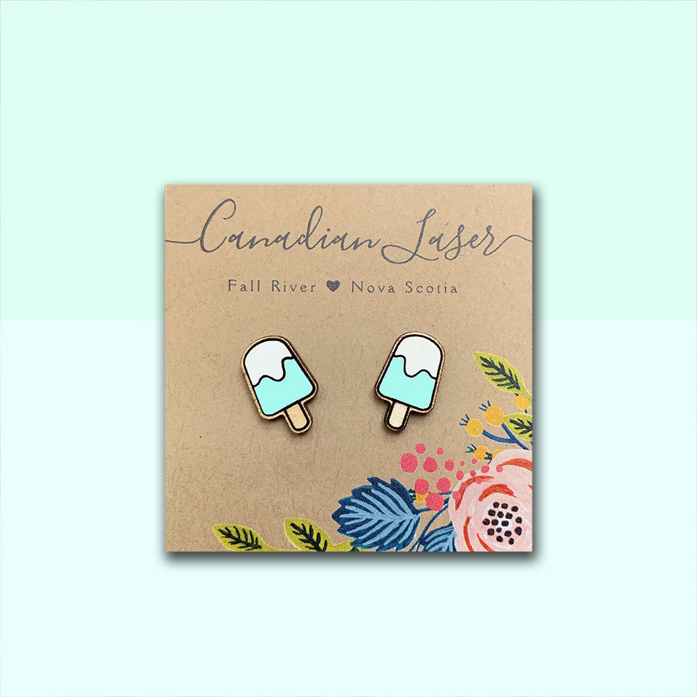 Hand Painted Wooden Studs - Treats - Classic Popsicle