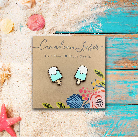 Hand Painted Wooden Studs - Treats - Classic Popsicle