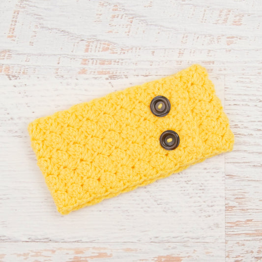 In-Stock Cute as Two Buttons Headband in Duckie Yellow