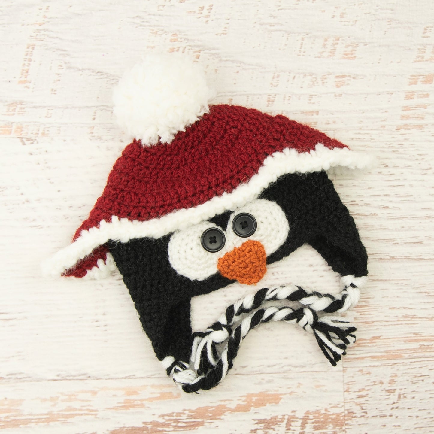 In-Stock 0-6 Month Christmas Penguin Hat