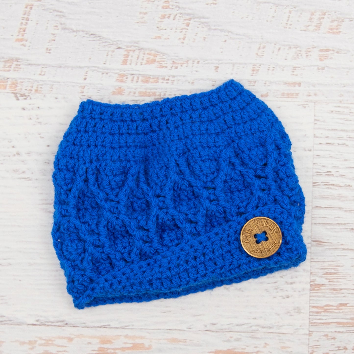In-Stock 3-10 Year The 'Dressy' Messy Bun Hat in Electric Blue