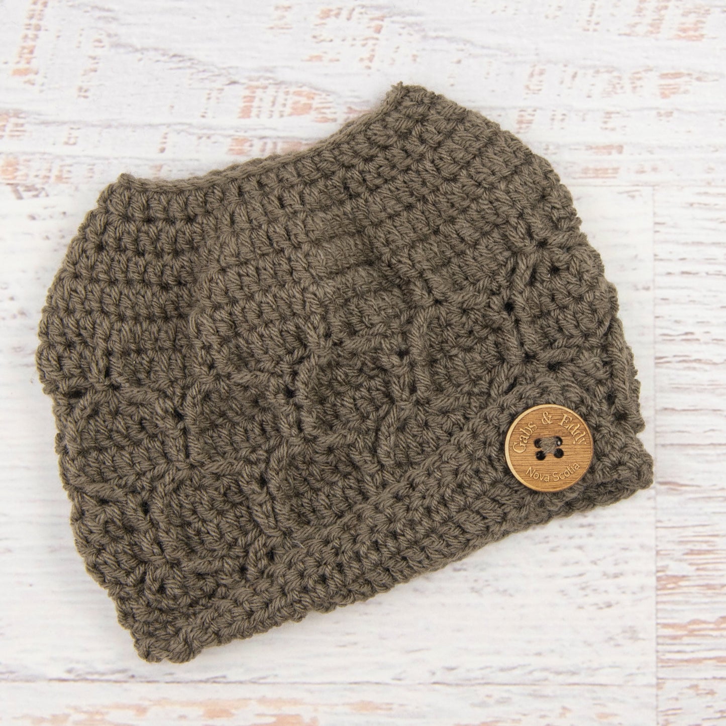 In-Stock The 'Dressy' Messy Bun Hat in Taupe