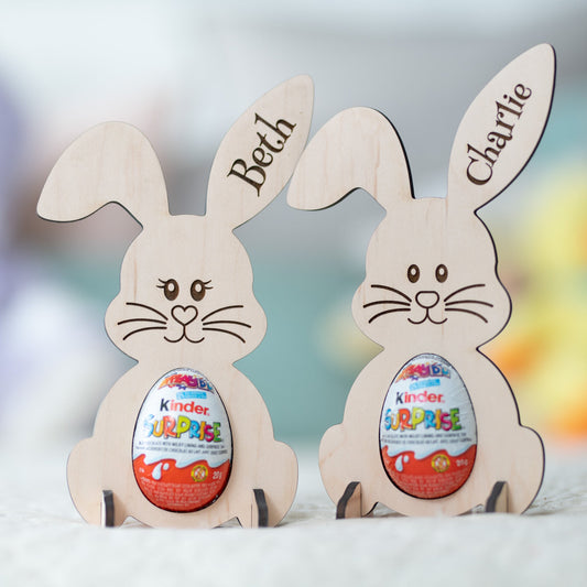 Personalized Easter Bunny Kinder Egg Holder