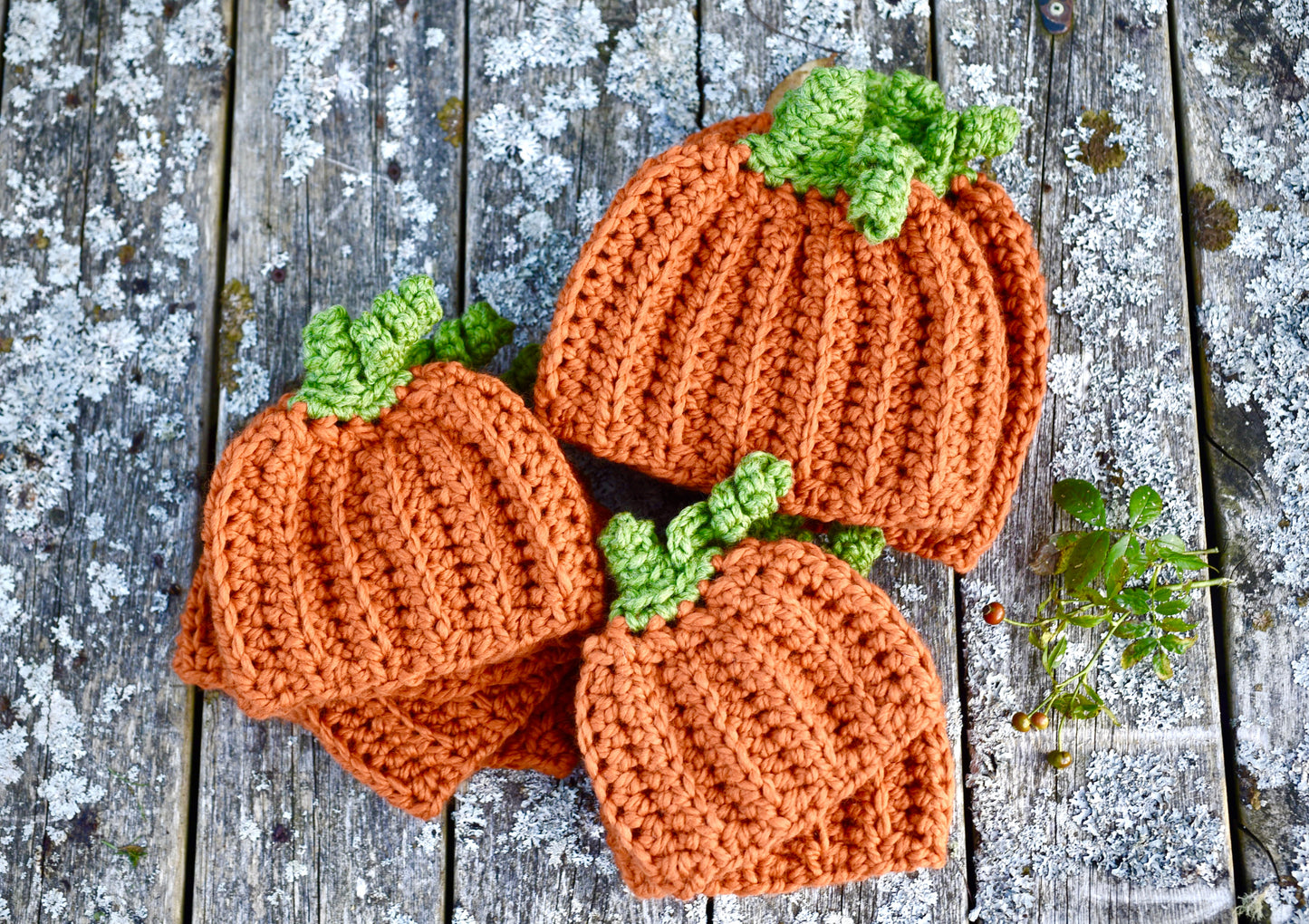 In-Stock 0-6 Month Chunky Little Pumpkin Hat