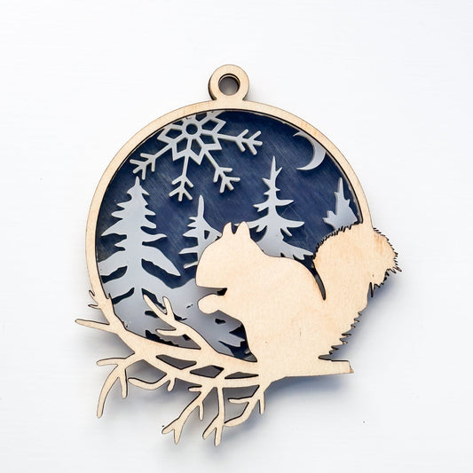 Squirrel Forest Friends Ornament