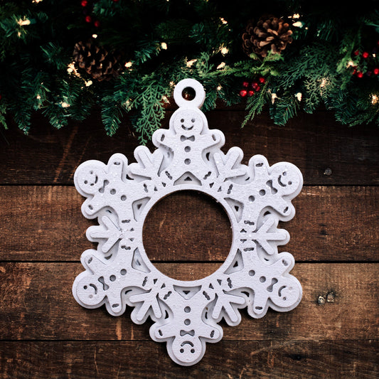 Magic Snowflake Christmas Tree Ornament - Gingerbread Men