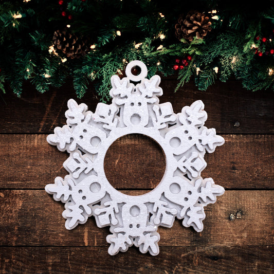 Magic Snowflake Christmas Tree Ornament - Reindeer