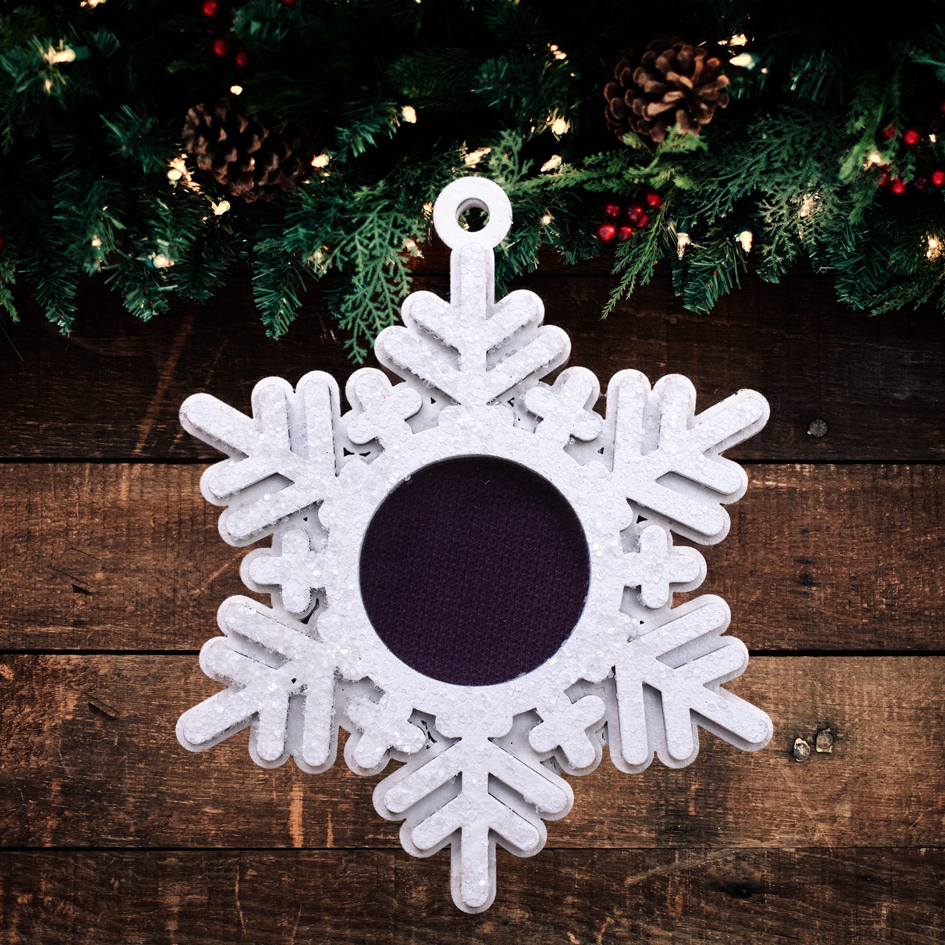 Set of 4 Large Snowflake Ornaments or Small Snowflake Ornaments Laser Cut  Wood 