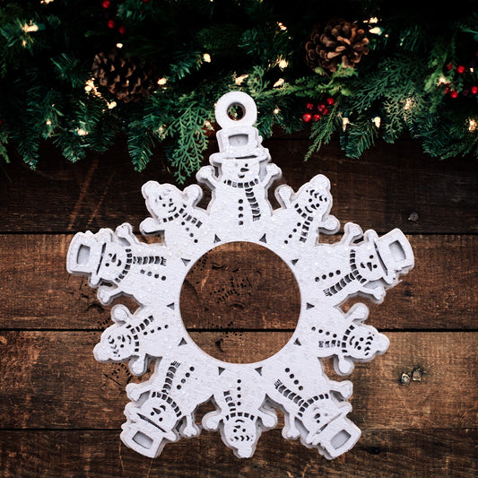 Magic Snowflake Christmas Tree Ornament - Snowman