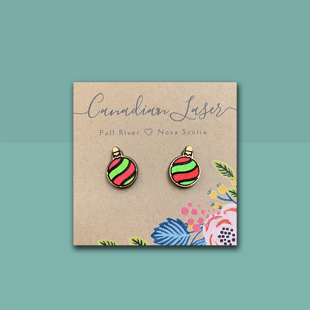 Hand Painted Wooden Studs - Holiday - Christmas - Ornaments