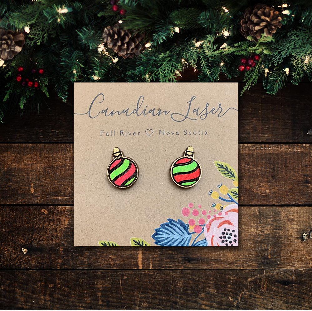 Hand Painted Wooden Studs - Holiday - Christmas - Ornaments