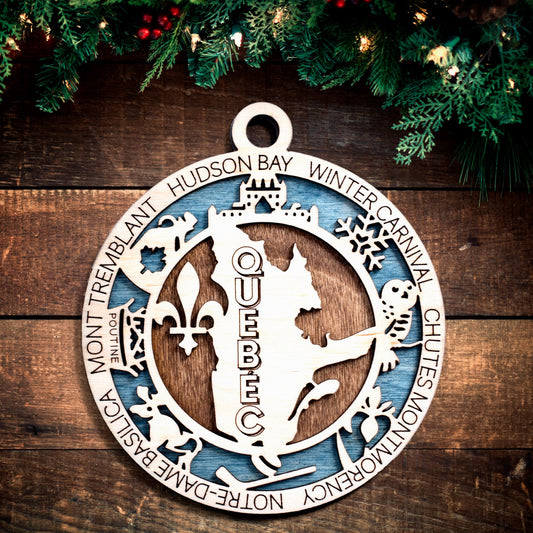 Quebec Christmas Tree Ornament